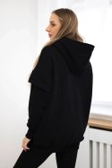 Bluza ocieplana z półgolfem czarna  