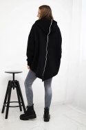 Bluza ocieplana z suwakiem z tyłu czarna  