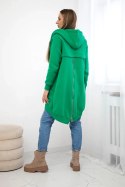 Bluza ocieplana z suwakiem z tyłu zielona  