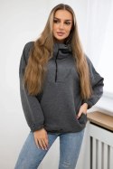 Bluza z kapturem grafitowa  