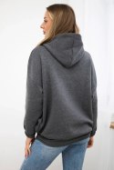 Bluza z kapturem grafitowa  