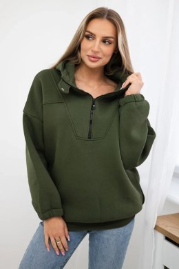 Bluza z kapturem khaki  