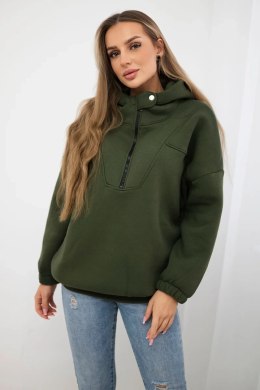 Bluza z kapturem khaki  