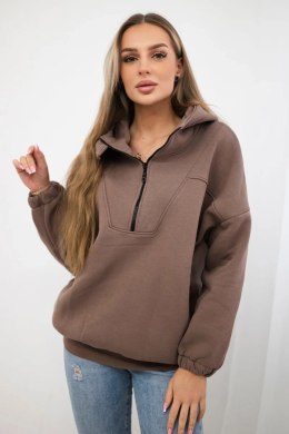 Bluza z kapturem mocca  