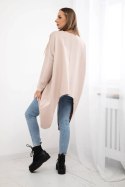 Bluzka z nadrukiem oversize beżowa  