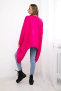 Bluzka z nadrukiem oversize fuksja  