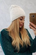 Czapka z polarem Anna K238 biała  