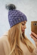 Czapka z polarem Daria K217 fioletowa  