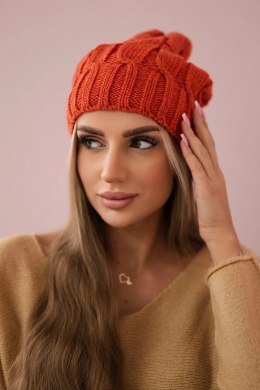 Czapka z polarem Iwona K221 ruda  