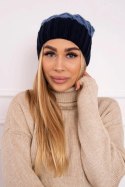 Czapka z polarem Milano K203 jeans+granatowy  