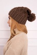 Czapka z polarem Milano K203 mocca  