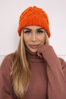 Czapka z polarem Roma Bis K235 pomarańczowy  