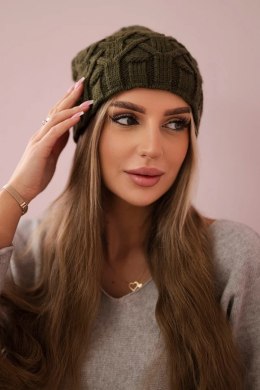 Czapka z polarem Sonia K201 khaki  