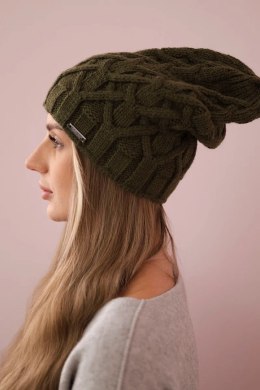 Czapka z polarem Sonia K201 khaki  