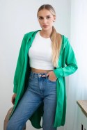 Bluza Narzutka z nadrukiem jasno zielona  