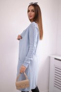 Sweter z kieszeniami niebieski  
