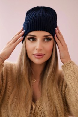 Czapka cienka Grace K211 granatowa  