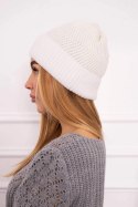 Czapka cienka Oliwia K252 biała  