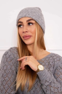 Czapka cienka Oliwia K252 jasno szara  