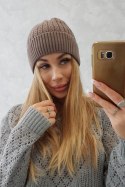 Czapka cienka Weronika K249 cappuccino  