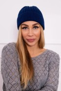 Czapka cienka Weronika K249 chabrowa  