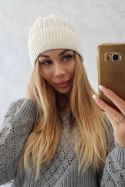 Czapka cienka Weronika K249 ecru  