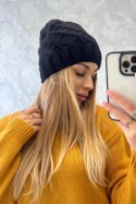 Czapka z polarem Agnieszka K239 czarna  