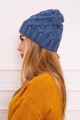 Czapka z polarem Agnieszka K239 jeansowa  