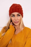 Czapka z polarem Agnieszka K239 ruda  