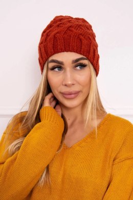 Czapka z polarem Agnieszka K239 ruda  