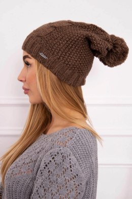 Czapka z polarem Justyna K253 cappuccino  