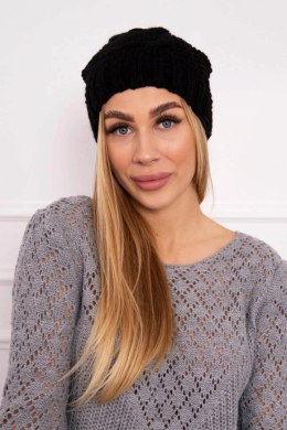 Czapka z polarem Justyna K253 czarna  