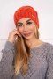Czapka z polarem Justyna K253 ruda  