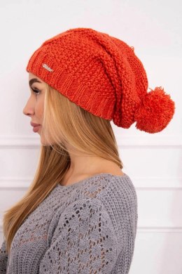 Czapka z polarem Justyna K253 ruda  