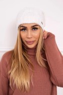 Czapka z polarem Karolina K243 biała  