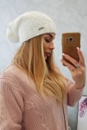 Czapka z polarem Karolina K243 biała  