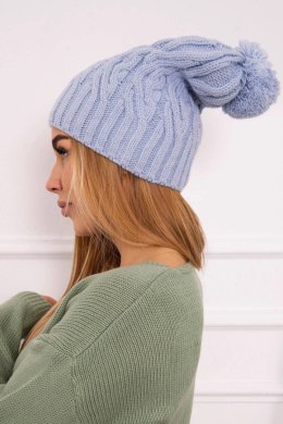 Czapka z polarem Paulina K227 błękitna  