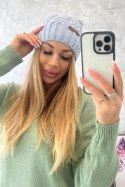 Czapka z polarem Paulina K227 błękitna  