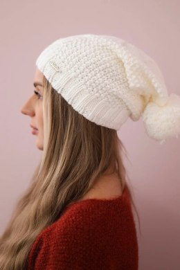 Czapka z polarem Sandra K210 biała  