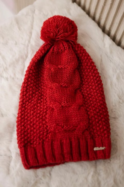 Czapka z polarem Sandra K210 malinowa Czapka z polarem Sandra K210 malinowa