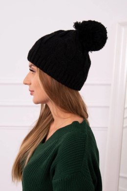 Czapka z polarem Stefania K278 czarna  