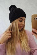 Czapka z polarem Stefania K278 czarna  