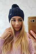 Czapka z polarem Stefania K278 granatowa  