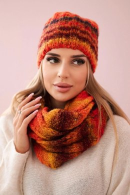Komplet damski Zuzanna K257 czerwony+żółty  