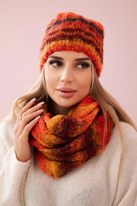 Komplet damski Zuzanna K257 czerwony+żółty  
