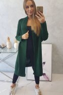 Sweter z rękawami typu nietoperz ciemny zielony  