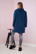 Tunika z kopertowym przodem Oversize jeansowa  