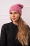 Czapka damska Aniela K338 ciemno różowa  