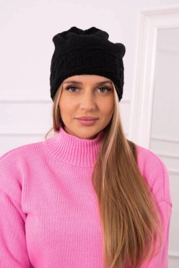 Czapka damska Aniela K338 czarny  