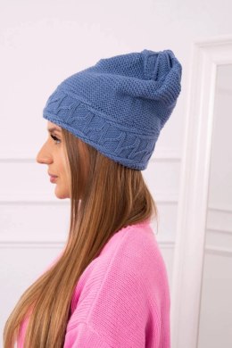 Czapka damska Aniela K338 jeansowa  
